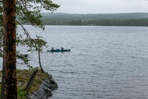 We hopen natuurlijk op lekker kano weer, maar in de Noorse bergen kan het weer ook snel omslaan (Bas Wetter)
