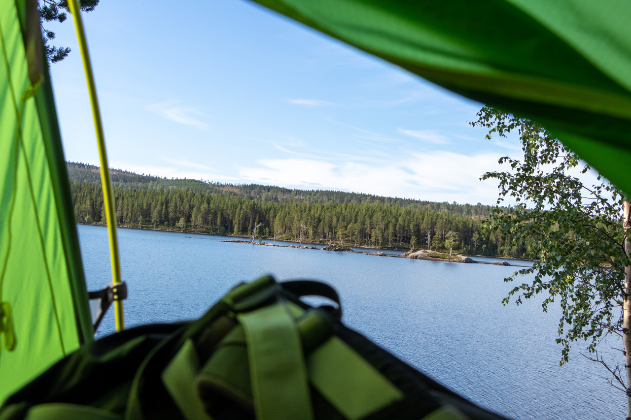 We kamperen op mooie plekjes middenin de Zweedse natuur (Bas Wetter)